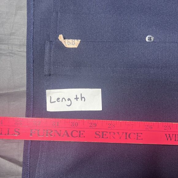 Jackie Vital Formal 2 Piece‎ Set 36 Dress Pants Size L Band Neck Hidden Buttons - Picture 8 of 16